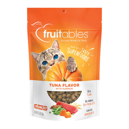 Fruitables Tuna Flavor with Pumpkin Cat Treats, 70g