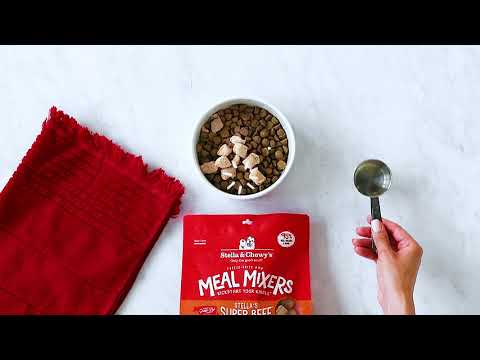 Video about feeding Stella’s Super Beef Meal Mixers