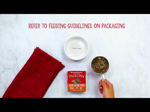 Video about feeding Red Meat Medley Stew
