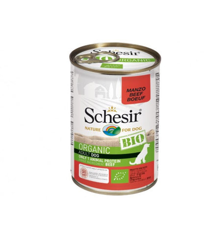 Schesir Bio Beef Wet Food For Dogs in Pate, 400g