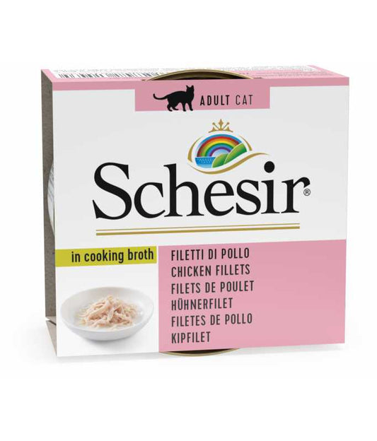 Schesir Cat Can Chicken in Broth, 70g