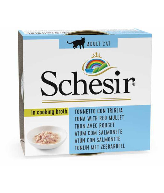 Schesir Cat Can Tuna with Mullet in Broth, 70g