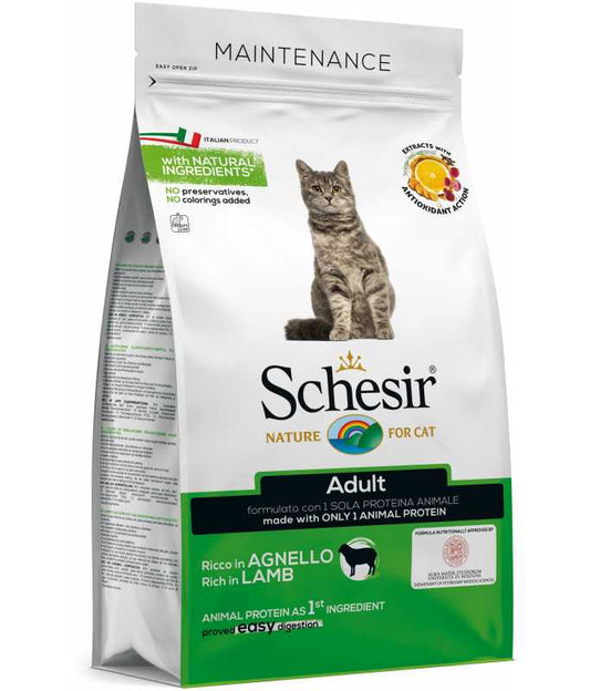 Schesir Cat Dry Food Maintenance With Lamb Adult