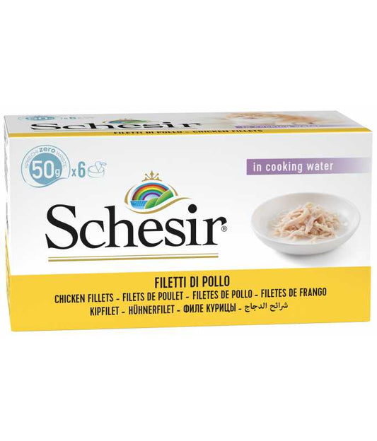 Schesir Cat Multipack Can Chicken with Rice Natural Style, Box of 6x50g