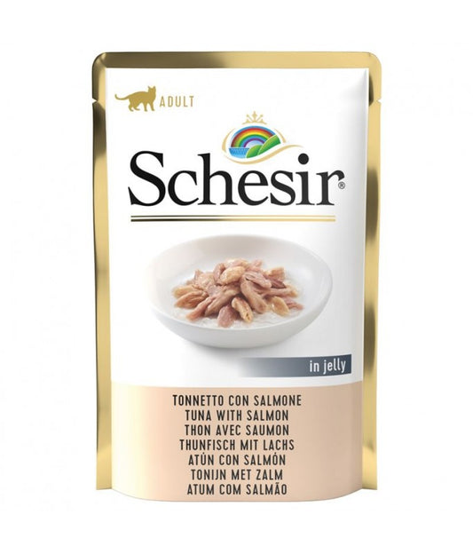 Schesir Cat Pouch Tuna With Salmon in Jelly, 85g
