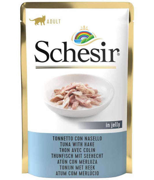 Schesir Cat Pouch Tuna With Cod in Jelly, 85g