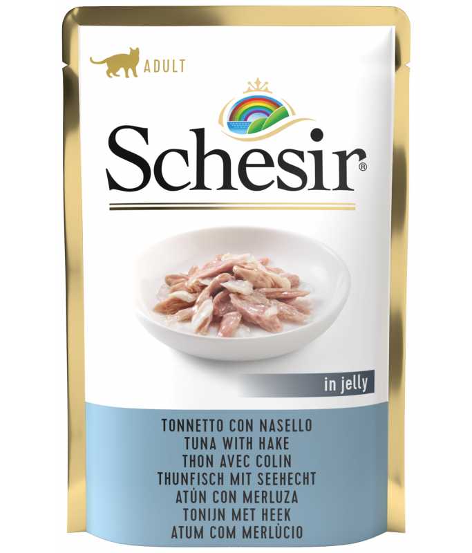 Schesir Cat Pouch Tuna With Cod in Jelly, 85g