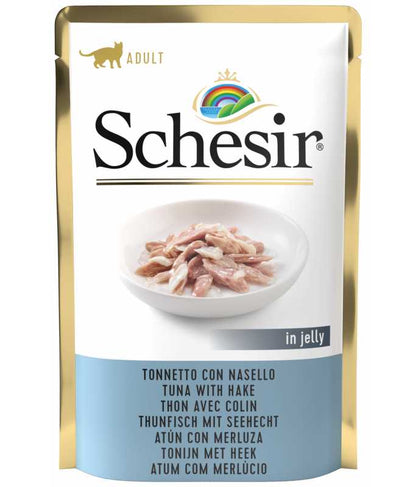 Schesir Cat Pouch Tuna With Cod in Jelly, 85g