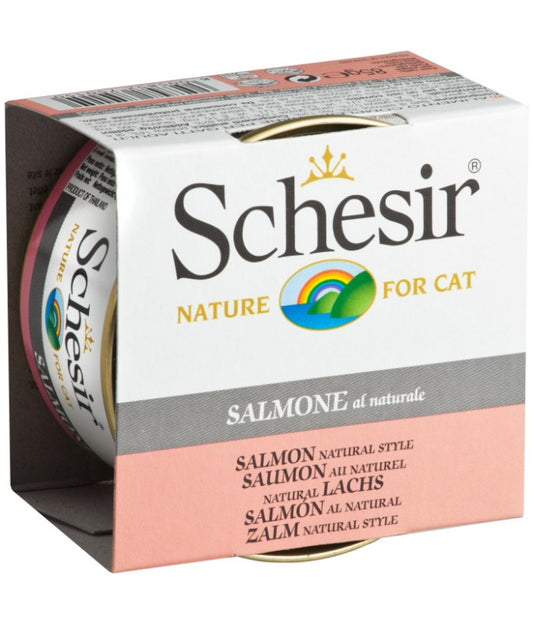 Schesir Cat Can Salmon Natural Style, 85g