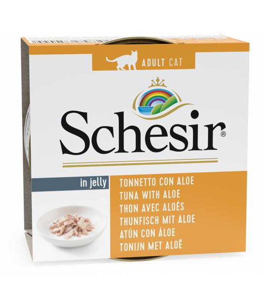 Schesir Cat Can Tuna With Aloe in Jelly, 85g