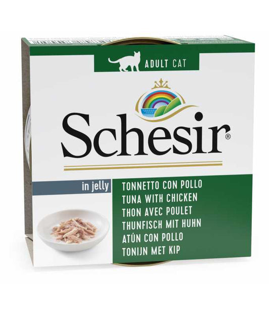 Schesir Cat Can Tuna With Chicken Fillets in Jelly, 85g