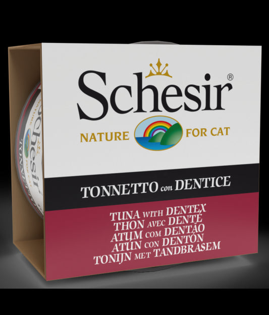 Schesir Cat Can Tuna With Dentex in Jelly, 85g