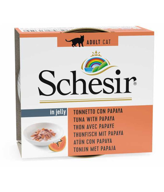 Schesir Cat Can Tuna With Papaya in Jelly, 75g