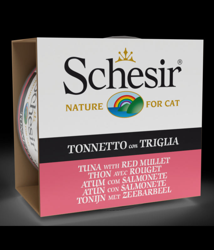 Schesir Cat Can Tuna With Red Mullet in Jelly, 85g