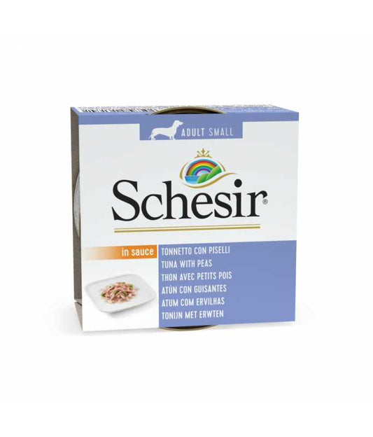 Schesir Dog Wet Food Can Tuna with Peas, 85g