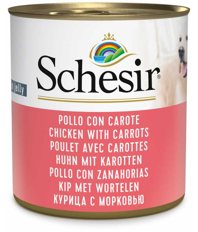 Schesir Dog Wet Food Chicken With Carrots in Jelly, 285g