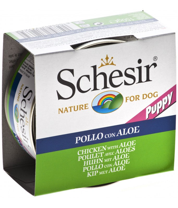 Schesir Puppy Wet Food Chicken Fillets With Aloe, 150g