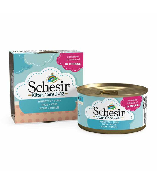 Schesir Kitten Care 3-12 Tuna in Mousse Can, 85g
