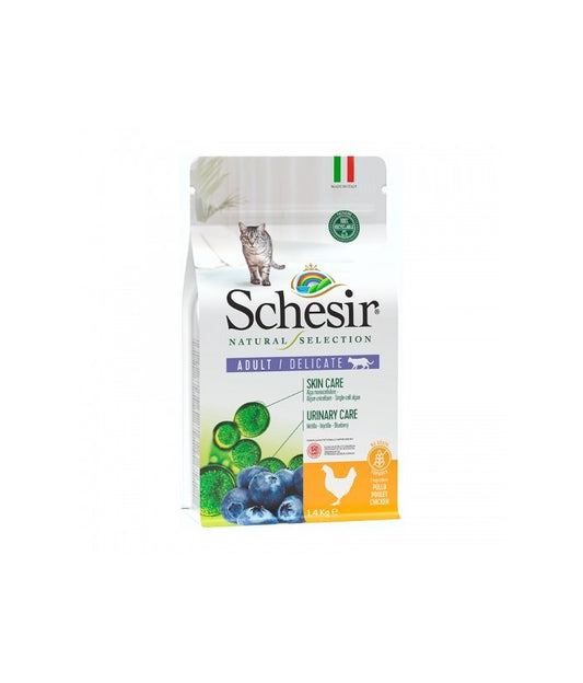 Schesir Natural Selection Dry Food for Cats Adult Delicate with Chicken