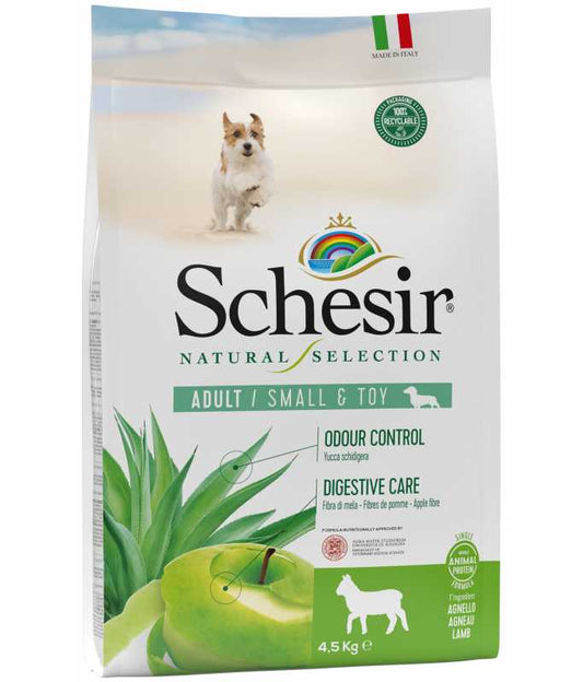 Schesir Natural Selection Adult Small and Toy Dog Dry Food with Lamb