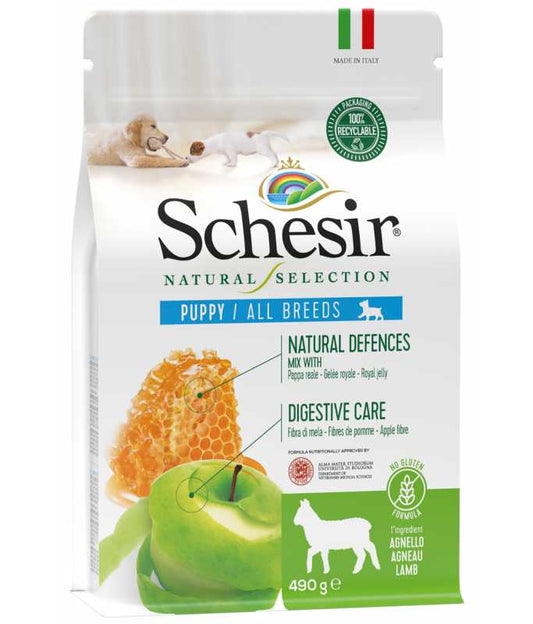 Schesir Natural Selection Puppy Dry Food with Lamb