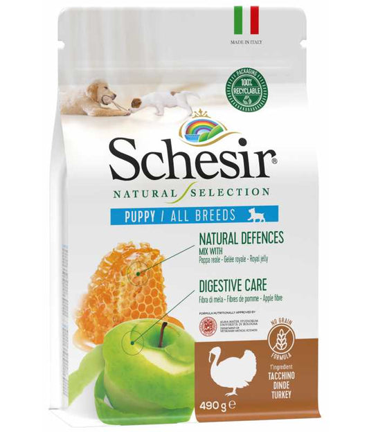 Schesir Natural Selection Puppy Dry Food with Turkey