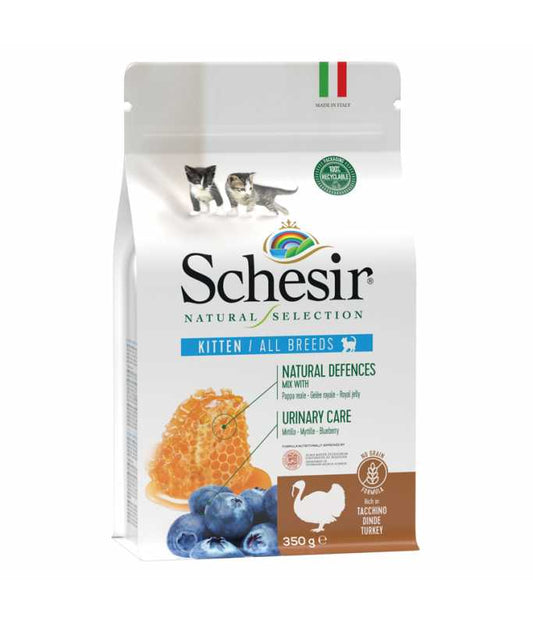 Schesir Natural Selection Kitten Dry Food with Turkey