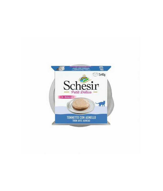 Schesir Petit Delice Cat Can Tuna with Lamb (Pack of 2x40g)