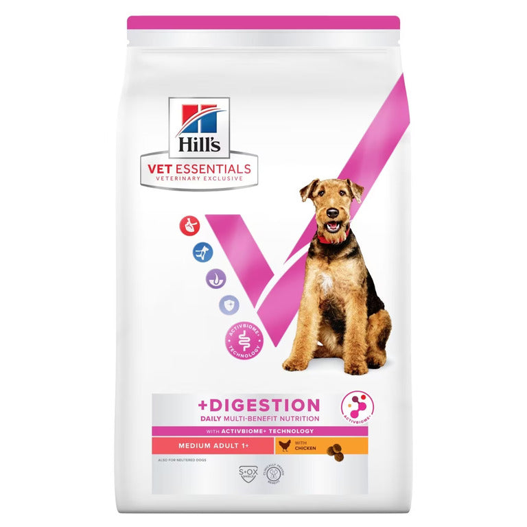 Hill’s Vet Essentials Multi-Benefit + Digestion Adult Medium Breed Dry Dog Food with Chicken 